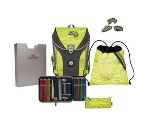 DerDieDas ErgoFlex Max Superflash Set de cartables 5 pièces jaune