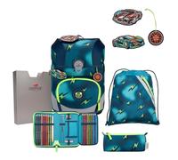 DerDieDas ErgoFlex Tiny Magic Light Lot de 5 cartables d'écolier, Bleu, ErgoFlex Tiny Set