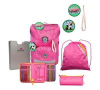 DerDieDas Exklusiv Neon Schulranzenset 5-teilig Pink Planet