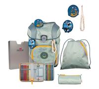 DerDieDas ErgoFlex Tiny ECO Set de cartables 6 pièces Grey Planet (TAS039688)