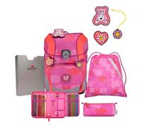 DerDieDas ErgoFlex Tiny Set de cartables 6 pièces Roses (TAS039631)