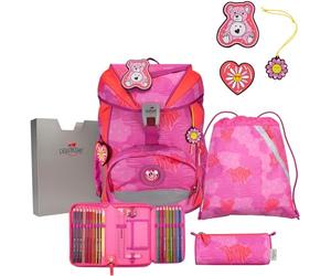 DerDieDas Set, Ensemble ErgoFlex Fille, Roses, Taille Unique