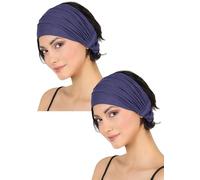 Deresina Headwear Bandeau Extensible élastique, Bandeau pour la Perte de Cheveux (Denim)