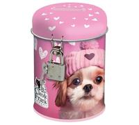 Derform Cleo & Frank - Tirelire avec serrure design chien, 1 pièce