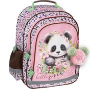 Derform Sac à dos scolaire Chevaux Classe 1-4 Panda