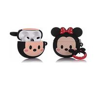 Derhom Airpods 3 Coque en Silicone Drôle Mignon Mode Peau de Couverture Souple de Bande Dessinée Compatible pour Apple Airpods 3[Série D'avatar de Dessin Animé][2021 Released] (Minnie Face)