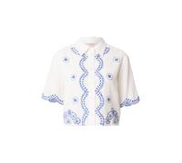 Derhy Chemisier 'EULALIE' bleu / blanc cassé, Taille M