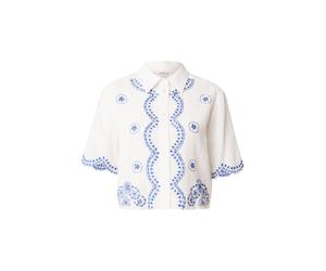 Derhy Chemisier 'EULALIE' bleu / blanc cassé, Taille XL