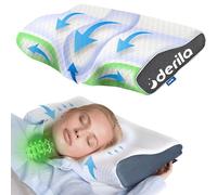 Derila Oreiller Mémoire de Forme Standard Size (Pack de 1) - Oreiller Papillon Rafraîchissant pour Dormeurs Latéraux, Dorsaux et sur Le Ventre