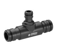 Dérivation en T grand débit de Gardena : adaptateur du système grand débit au système Original de Gardena, pour un débit d'eau élevé (2835-20)