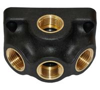 RIEGLER RIEGLER Boîte de distribution en plastique avec trou traversant 3 Quantité:1