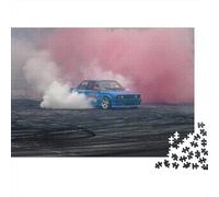 Dérive en Voiture Puzzle Adulte 1000 Teile Jeu Éducatif Jouets Défi Artisanat Cadeau Famille Home Decor pour Adultes Et Enfants À Partir De 14 Ans 1000pcs (75x50cm)