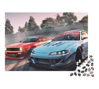 Dérive en Voiture Puzzles pour Adultes 1000 Teile Éducatif Challenge Toy Artisanat Cadeau Famille Home Decor pour Adultes Et Enfants À Partir De 14 Ans 1000pcs (75x50cm)