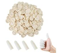DERJDISF 400 Embouts de Doigt, Protection des Doigts, Couverture d'Ongle en Latex Jetable, Haute Élasticité, Antistatique, Protège des Eczémas et des Blessures Sportives