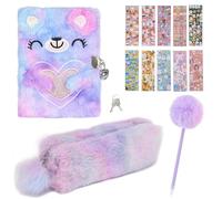 DERJDISF Carnet Secret Fille 'Licorne' - Journal Intime Premium avec Serrure, Idéal pour Toutes Les Petites Filles Aimant Licorne et Tenir Un Journal
