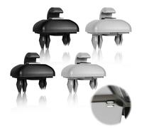 DERJDISF Clip pour visière de Voiture Support de Lunettes de Soleil de Voiture - Lot de 4 Accessoires de Pare-Soleil Intérieur Premium, Support de Clip de Crochet pour Audi A4LA5A6Q5Q3