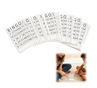 DERJDISF Jeux de société fête Adulte 60 Cartes Bingo Vierges Grand Format 15,5x10 cm Multicolores pour Mariage Anniversaire Baby Shower et soirée Entre Amis