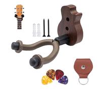 DERJDISF Support Guitare - Support Guitare Mural Robuste pour Guitare avec Accessoires de Guitare, Incluant Médiator en Celluloïd et Crochet en V