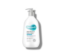 Derma B Mild Moisture Body Lotion 400ml, Sans parfum pour peaux sèches et sensibles avec hamamélis et squalane, hydratant non parfumé
