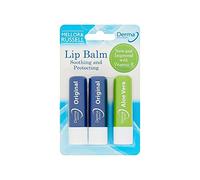 Derma Intensive + Baume à lèvres, lot de 3 baume à lèvres (2 baume à lèvres original + 1 baume à lèvres Aloe Vera)