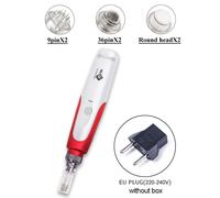 Derma Pen Microneedling Traitement Électrique Professionnel Du Visage Micro Needling Dr Dermapen Thérapie À Baïonnette Avec Cartouche D'aiguille Exfolier Rétrécir Les - Type Eu 6pcs Needle Nobox