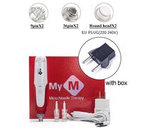 Derma Pen Microneedling Traitement Électrique Professionnel Du Visage Micro Needling Dr Dermapen Thérapie À Baïonnette Avec Cartouche D'aiguille Exfolier Rétrécir Les Pores - Type Eu 6pcs Needle Box
