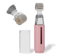 Derma Roller 0,25 mm avec réservoir de sérum - Rouleau à micro-aiguilles en titane pour le visage, la croissance des cheveux, le cuir chevelu, les lèvres - Rouleau à micro-aiguilles pour soins de la