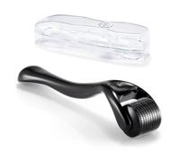 Derma-Roller 0,25 mm - Rouleau à barbe - Pour la croissance de la barbe, des cicatrices, des micro-aiguilles - Pour la croissance des cheveux, du visage et de la barbe - Pour hommes et femmes