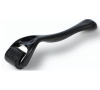 Derma-Roller, 0.5 mm Derma-roller Visage Rouleau à billes Cheveux Masseur Barbe 540 Microneedles en Acier Inoxydable Stimule Repousse Cheveux Pour Homme Femme Anti Rides Anti-âge Perte (Noir)