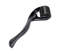 Derma-Roller 0.5mm, Rouleau à Billes Derma-roller Barbe Derma-roller pour Microneedling Masseur Barbe Rouleau pour Croissance Roller Micro Aiguille Avec 540 Microneedles pour Visage Corps Yeux (Noir)