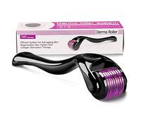 Derma Roller- 540 micro-aiguilles en titane - Pour la régénération de la peau, les soins du visage, stimuler la repousse des cheveux/la croissance de la barbe, réduire la chute des cheveux (0.25MM)