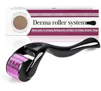 Derma-Roller Aiguilles 0,3 mm 540 en titane pour le visage, les poils de la barbe et les cicatrices Rouleau de peau pour un usage domestique (0,3 mm)