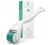 Derma Roller pour cuir chevelu, barbe et visage - Rouleau à micro-aiguilles 540 en titane de 0,25 mm, outil à micro-aiguilles pour cheveux, outils de soins de la peau pour homme et femme