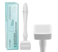 Derma Stamp Adjustable Derma stamp Microneedling Stamp 0-3mm 140 Pointes Réduction des Cicatrices et Rides, Soin de la Peau et Barbe GEMERRY