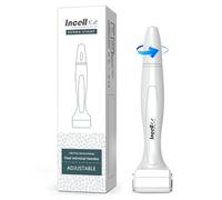 Derma Stamp Adjustable, INCELLICE Microneedle Stamp 0-3mm, Tampon Microneedling avec 140 Aiguilles en Titane, Derma Stamp pour Cheveux Barbe Visage, Alternative pour Microneedling Pen Derma Roller