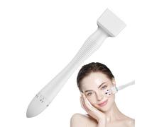 Derma Stamp en une seule pièce, Derma Stamp réglable de 0 à 3 mm avec 140 micro-aiguilles en titane pour les soins du visage, la barbe et la pousse des cheveux.