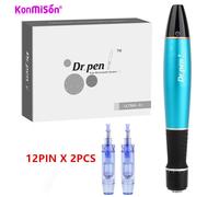 Derma-Stylo électrique A1 Dr.Pen Ultima A1 W,sans fil,dermapen professionnel,microneedling,microblading,cartouche micro illac - Type EU plug-Wireless