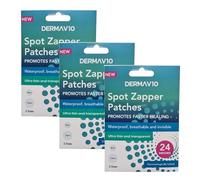 Derma V10 Lot de 24 patchs hydrocolloïdes - Autocollants transparents pour le visage en 2 tailles - Patchs à boutons hydrocolloïdes pour une guérison plus rapide - Grands patchs hydrocolloïdes - Lot