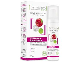 Dermaclay Crème Active Jour Hydratante Equilibrante Dermaclay 50ml