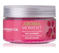 Dermacol Aroma Moment Wild Raspberry gommage corps au sucre arôme framboise 200 g