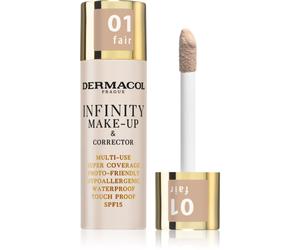 Dermacol Infinity fond de teint haute couvrance SPF 15 teinte 01 Fair 20 g