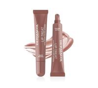 Dermacol Lip Treat Baume à lèvres aux sphères comblantes d'acide hyaluronique - Soin hydratant vegan à la texture Melting Touch et à la teinte brillante, 10 ml, no. 9 - Taupe Brown