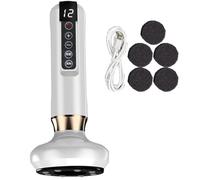 Dermafit Cellulite Massager, 12 Suction Modes Body Sculpting Cellulite Remover Machine, Handheld Cellulite Massage, Effortlessly Sculpt Firmer, Smoother On Belly, Waist, Hips (White)