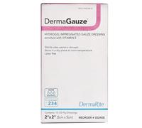 DermaGauze 00240E Pansement hydrogel imprégné carré 5,1 x 5,1 cm