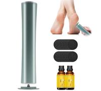 Dermaglide Pro 2025 Produit D'Élimination Des Callosités Dermaglide Avec 60 Tampons En Papier De Verre, Râpe Derma Glide Pour La Maison, Kit De Soins Des Pieds Professionnel (Vert)