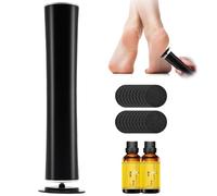 Dermaglide Pro 2025 Produit D'Élimination Des Callosités Dermaglide Avec 60 Tampons En Papier De Verre, Râpe Derma Glide Pour La Maison, Kit De Soins Des Pieds Professionnel (Noir)