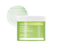 DERMALOGY by NEOGENLAB Green Tea Moist PHA Gauze Peeling Pads (30 pads) - Exfoliating & Soothing Peeling Pad with AHA, BHA, PHA, LHA & Green Tea & Hyaluronic Acid - Korean Skin Care