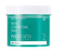DERMALOGY by NEOGENLAB Véritable tampon de charbon de bois (60) - Tampons nettoyants quotidiens pour les pores profonds avec PHA, LHA et charbon de bois pour peaux normales et grasses et peaux sèches