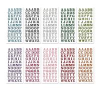 Dermalyx 10 Pièces Autocollants Alphabet Pailletés, Lettres Strass A-Z Autoadhésives Cristal, Lettres Brillantes ABC Étiquettes Mot