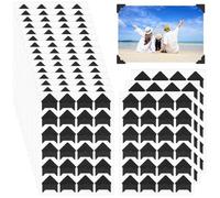 Dermalyx Coins Auto-adhésifs pour Photos 432 pièces, sans Acide pour Le Scrapbooking, Albums Photo DIY, Albums de Souvenirs, journaux, Noir, Coins Auto-adhésifs pour phot